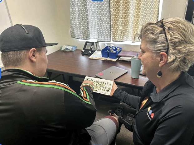 Josiah communicating with Beth